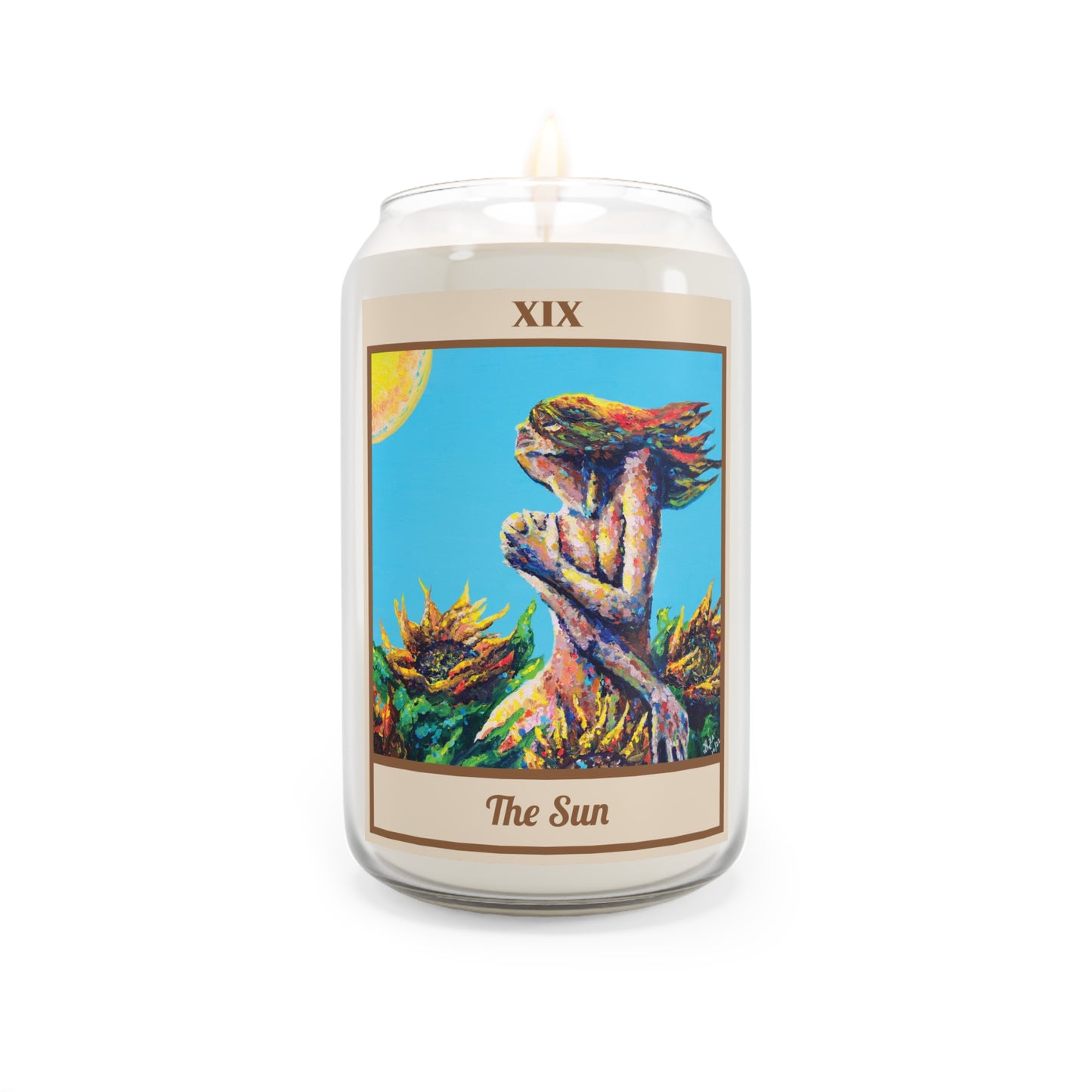 The Sun Tarot Card Scented Candle, 13.75oz