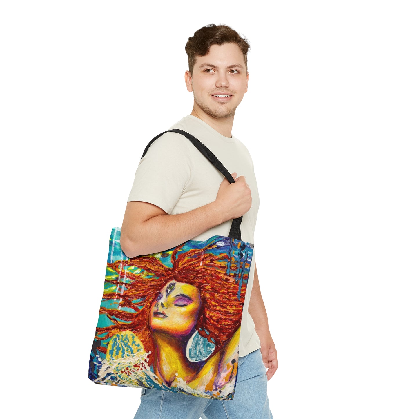 Between Two Worlds Tote Bag, 18 x 17 in