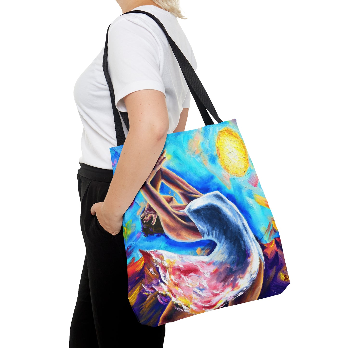 Light in the Desert Tote Bag, 18 x 17 in