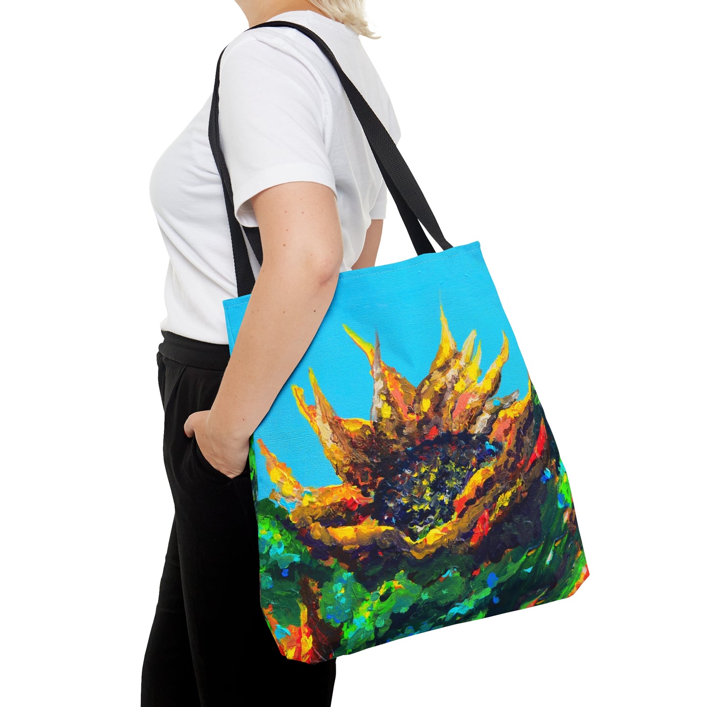 Sunflower Tote Bag, 18 x 17 in