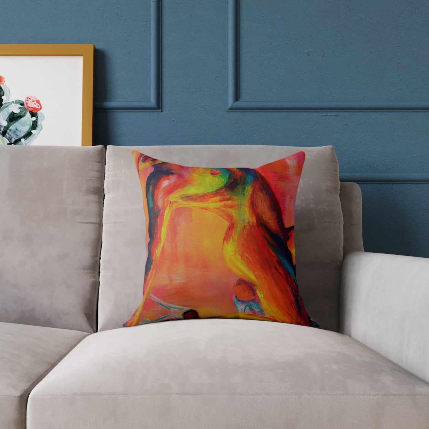 Under Strobe Lights Polyester Pillow