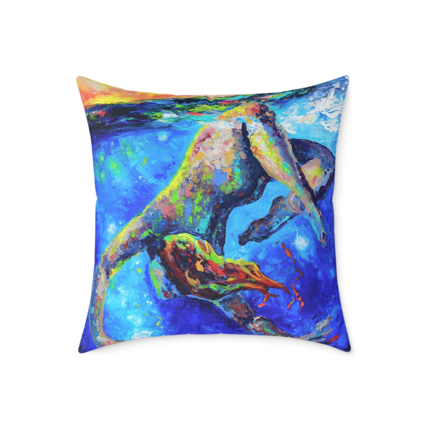 Seeking Depth Polyester Pillow