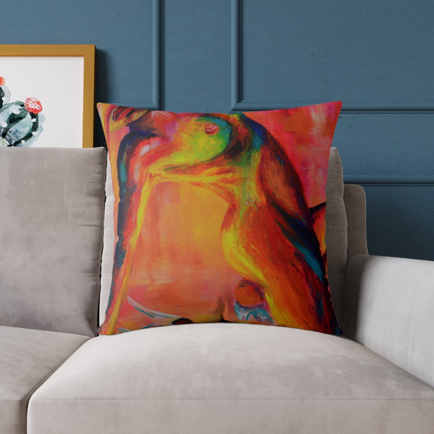 Under Strobe Lights Polyester Pillow