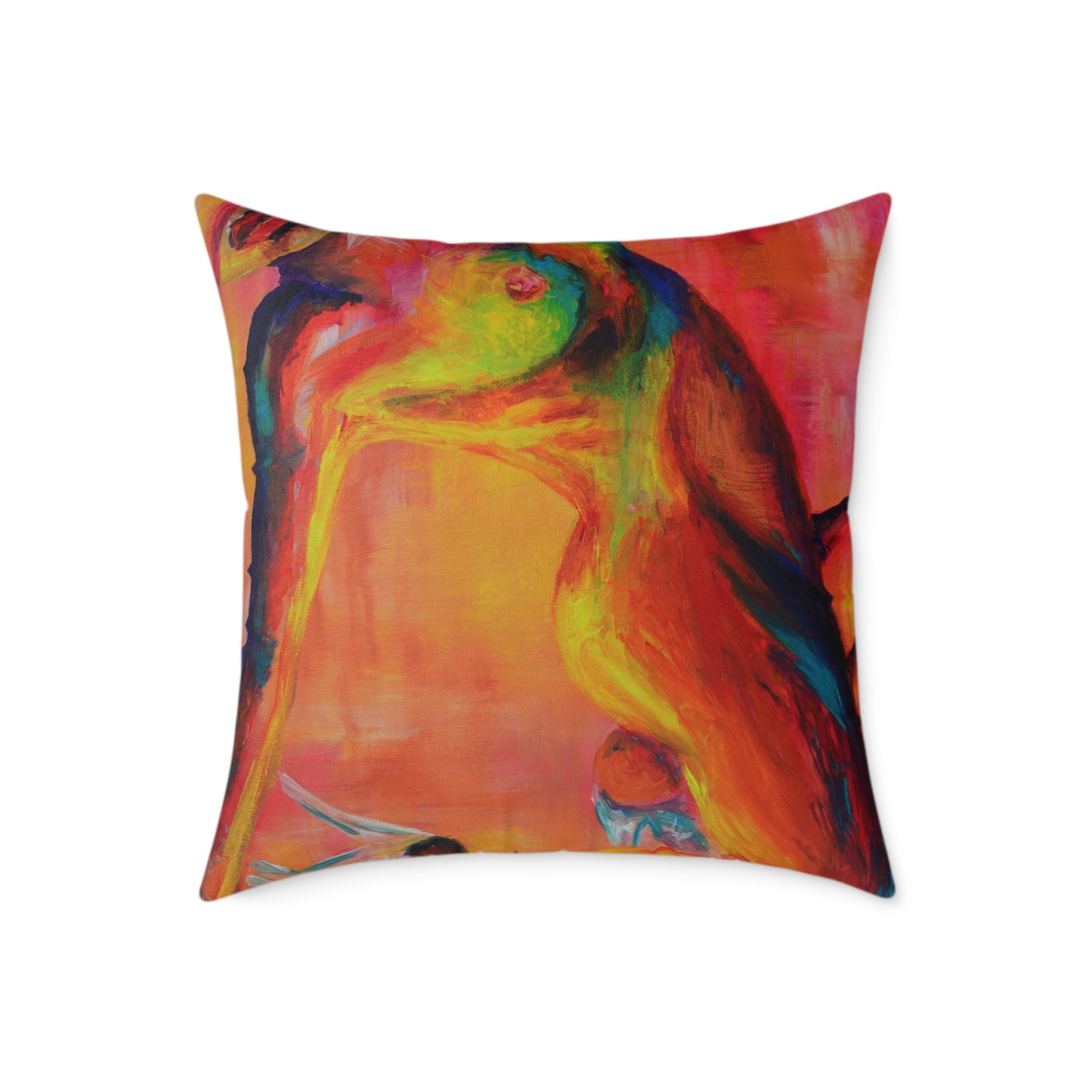 Under Strobe Lights Polyester Pillow