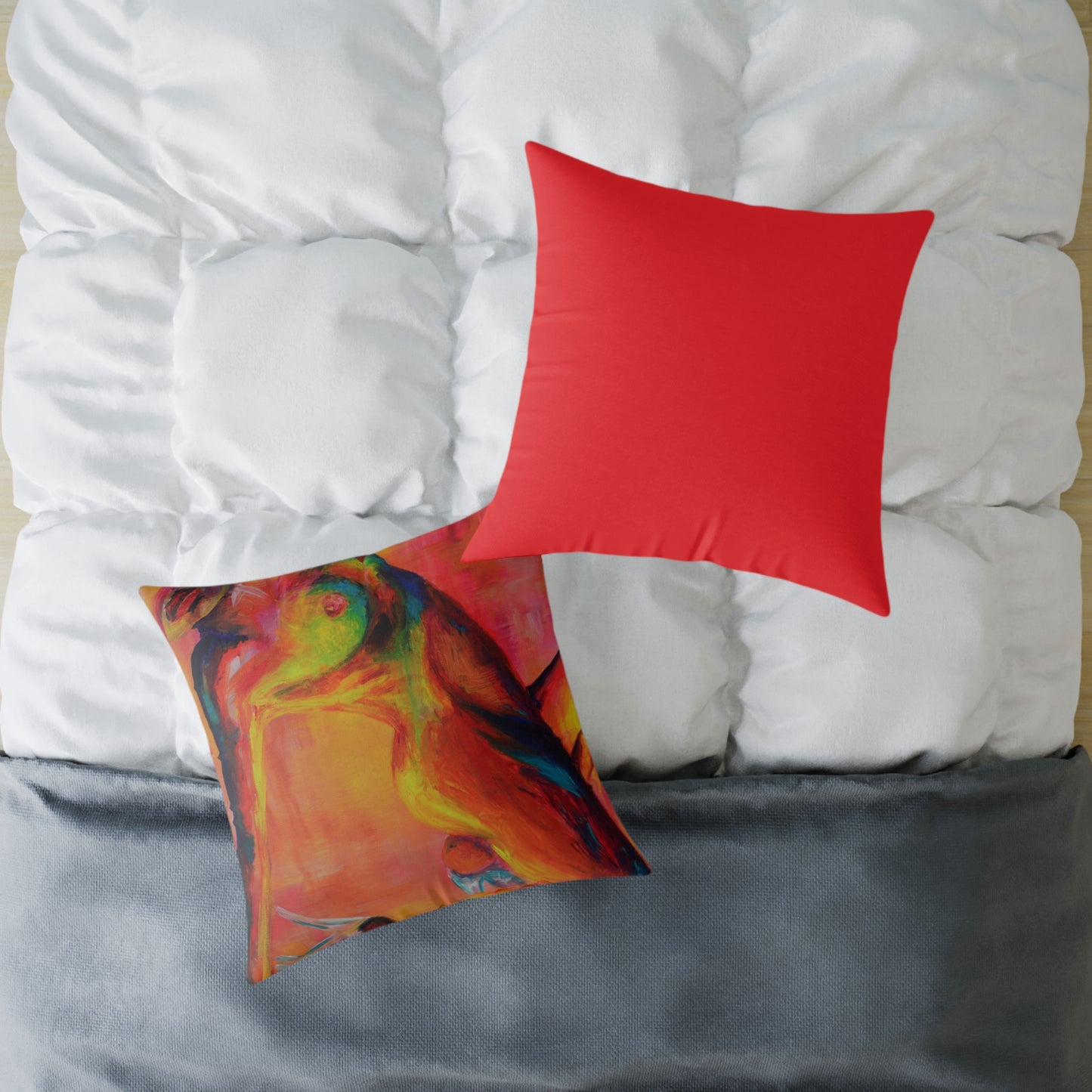 Under Strobe Lights Polyester Pillow
