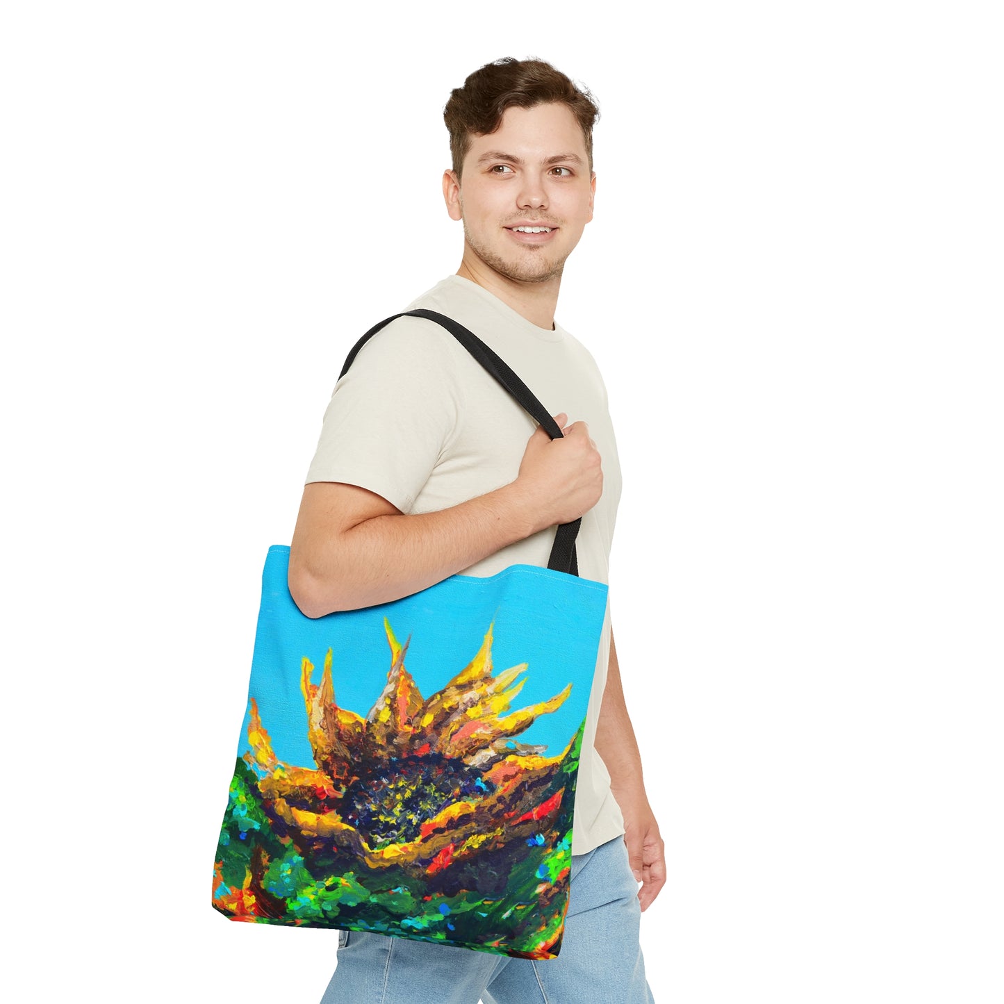 Sunflower Tote Bag, 18 x 17 in