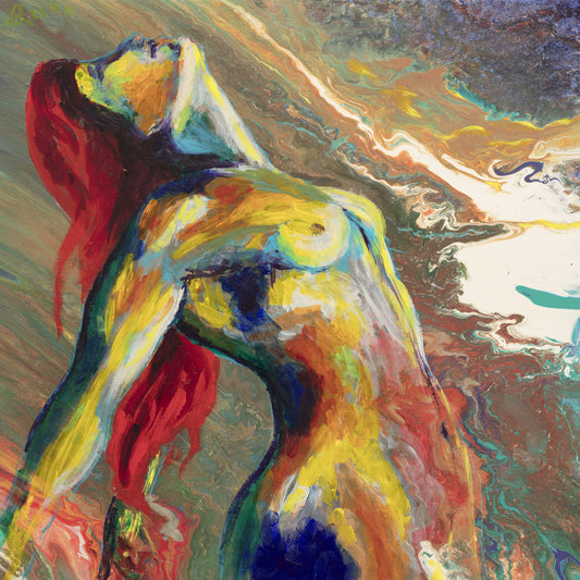 Inspiration, original, 20 x 20 in