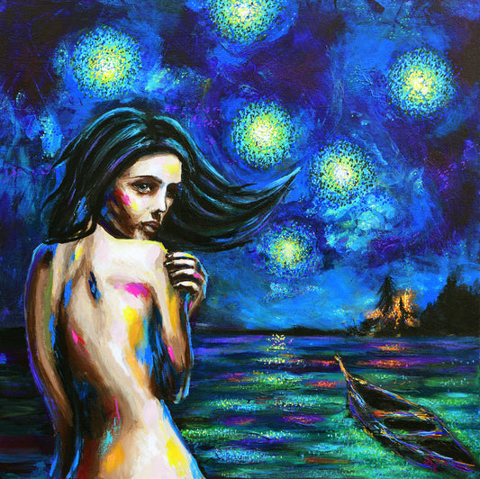 Journey, original, 30 x 30 in