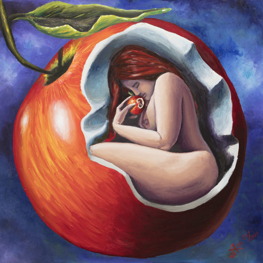 Know Thyself, original, 36 x 36 in