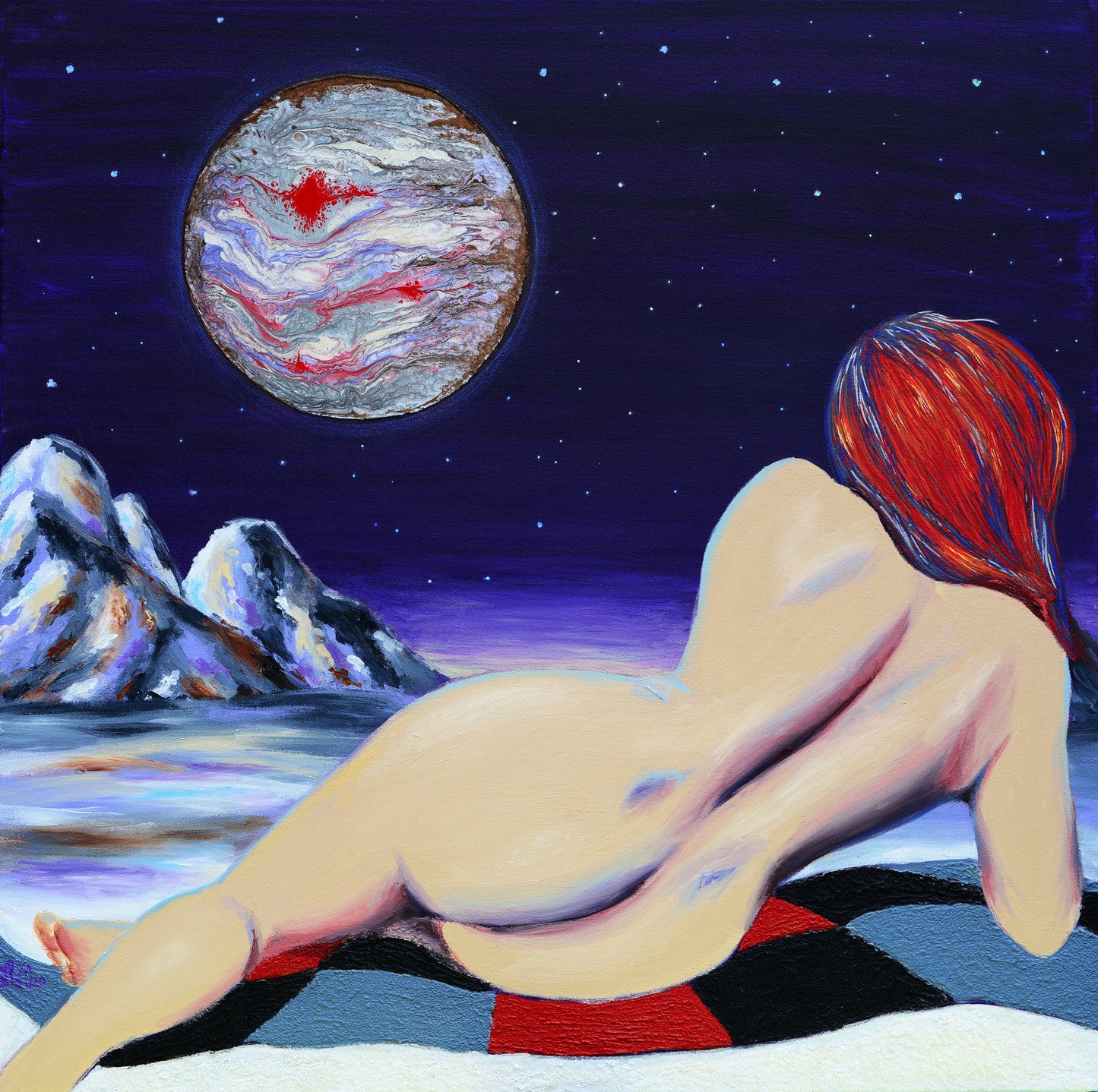 Planet B Canvas Print, 30 x 30 in