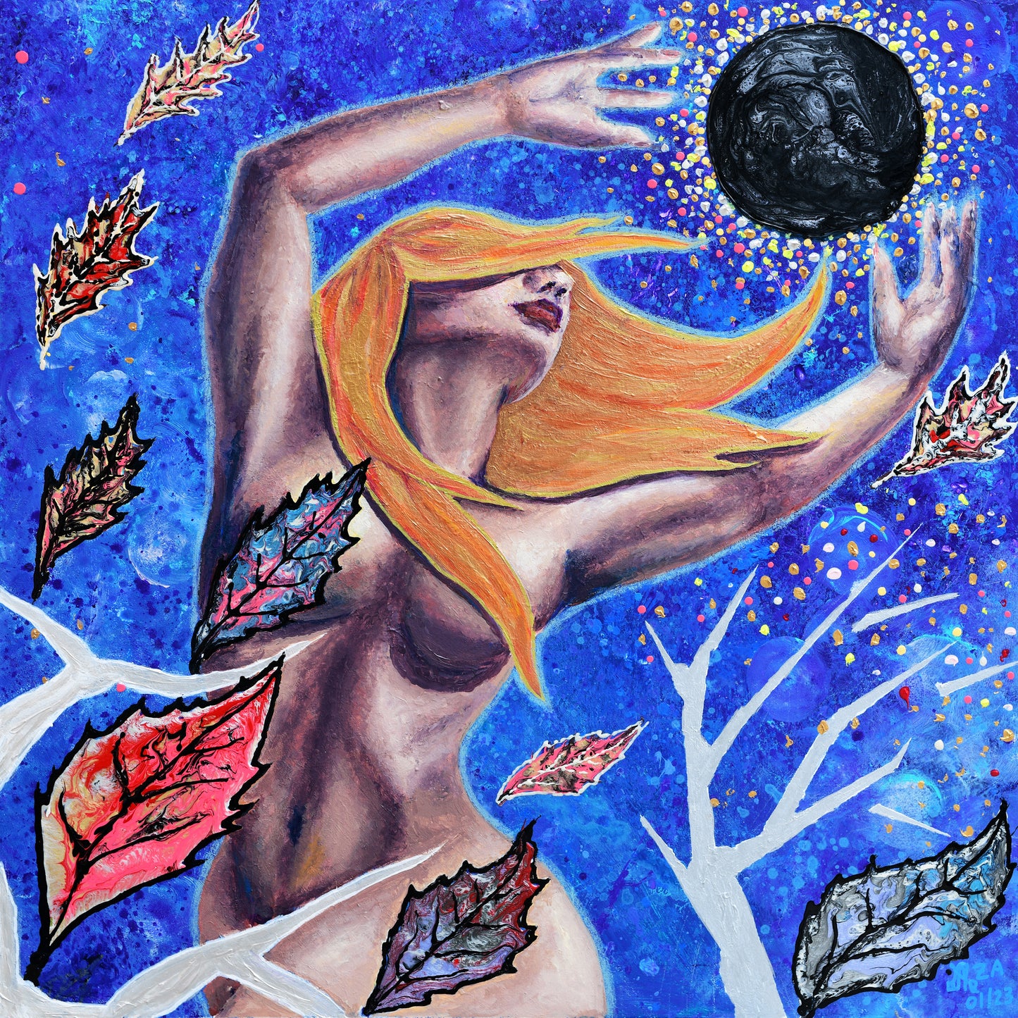 Prima Materia Framed Metal Print, 30 x 30 in