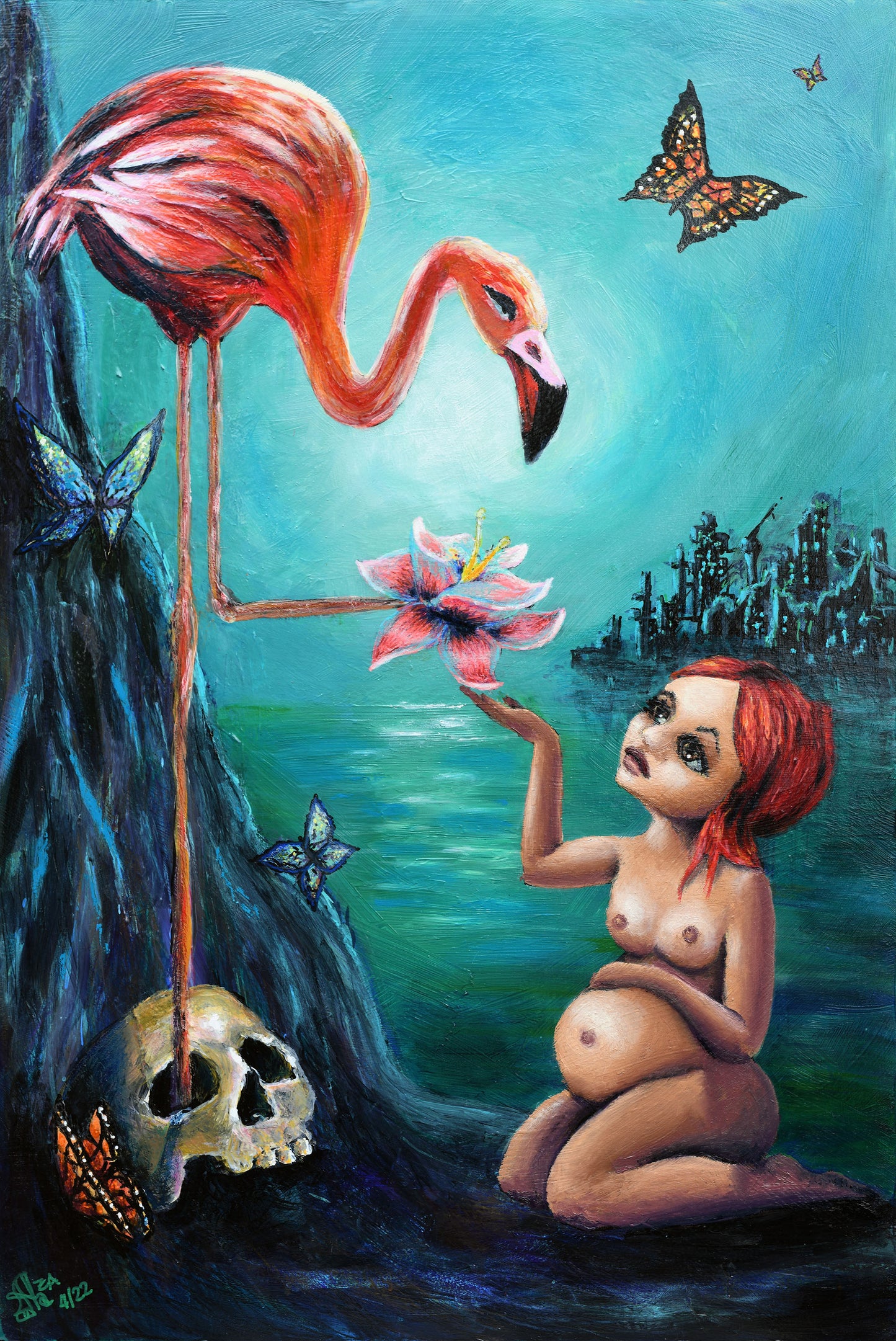 When the War Ends, original, 24 x 36 in