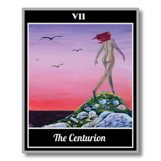 The Centurion (Chariot) Framed Tarot Poster, 16 x 20 in