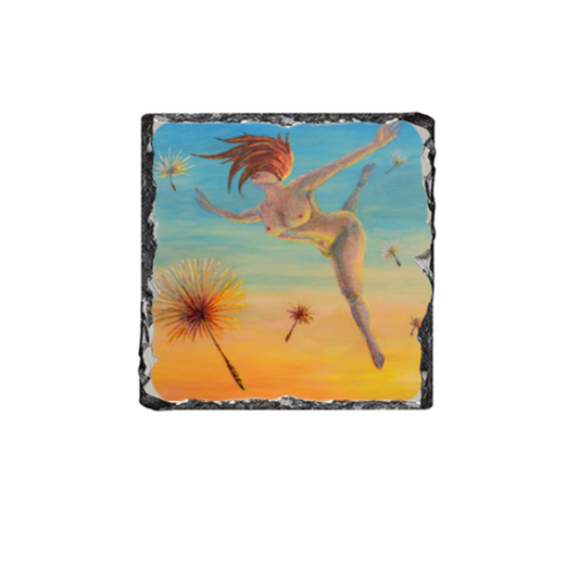 Invigorating Unknown Single Slate Coaster