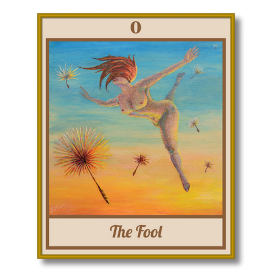 The Fool Framed Tarot Poster, 16 x 20 in