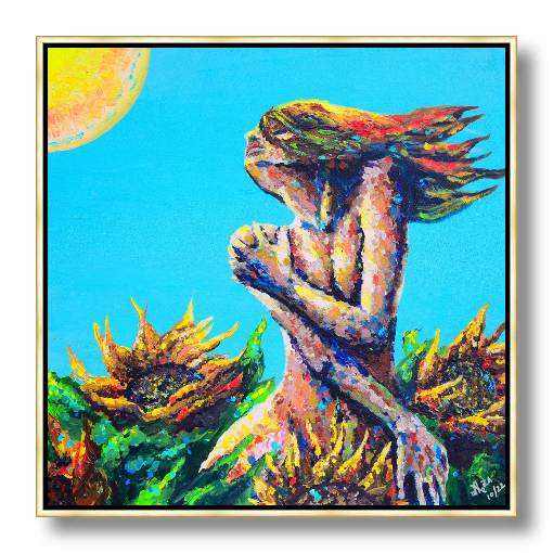 Rhapsody Framed Canvas Print, 30 x 30 in