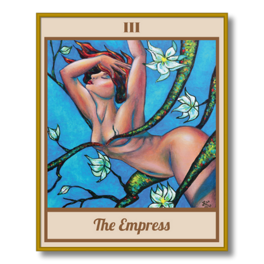 The Empress Tarot Card Framed Poster, 16 x 20 in