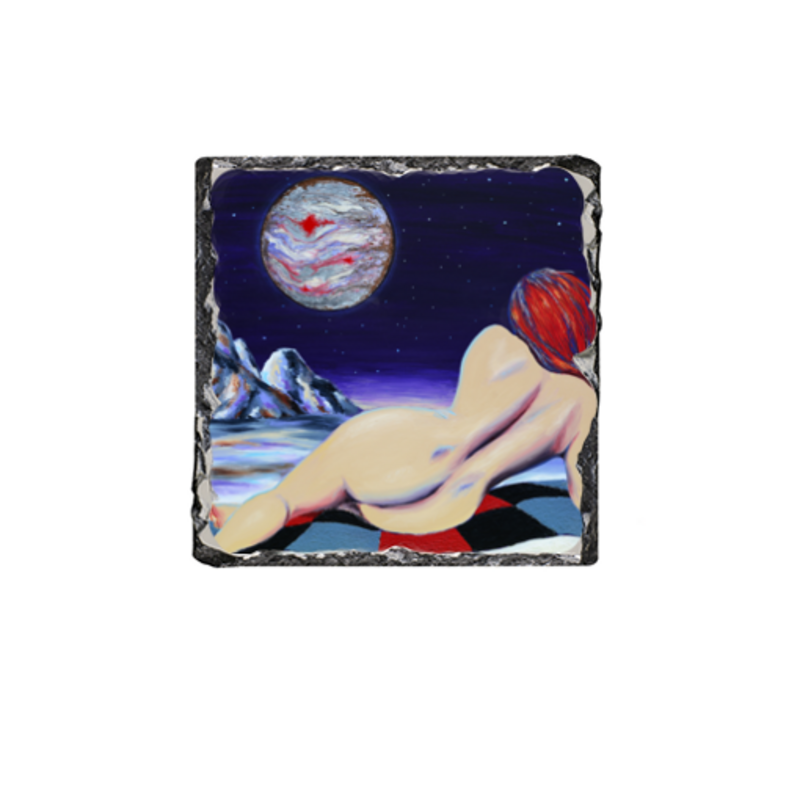 Planet B Single Slate Coaster