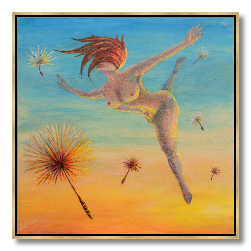 Invigorating Unknown Framed Metal Print, 30 x 30 in
