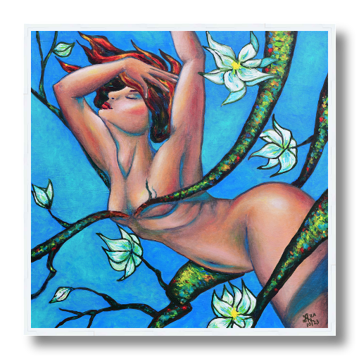 Awakening Framed Canvas Print, 30 x 30 in