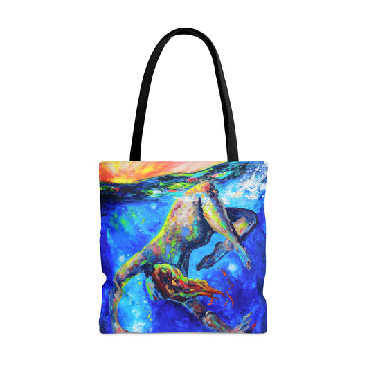 Seeking Depth Tote Bag, 18 x 17 in