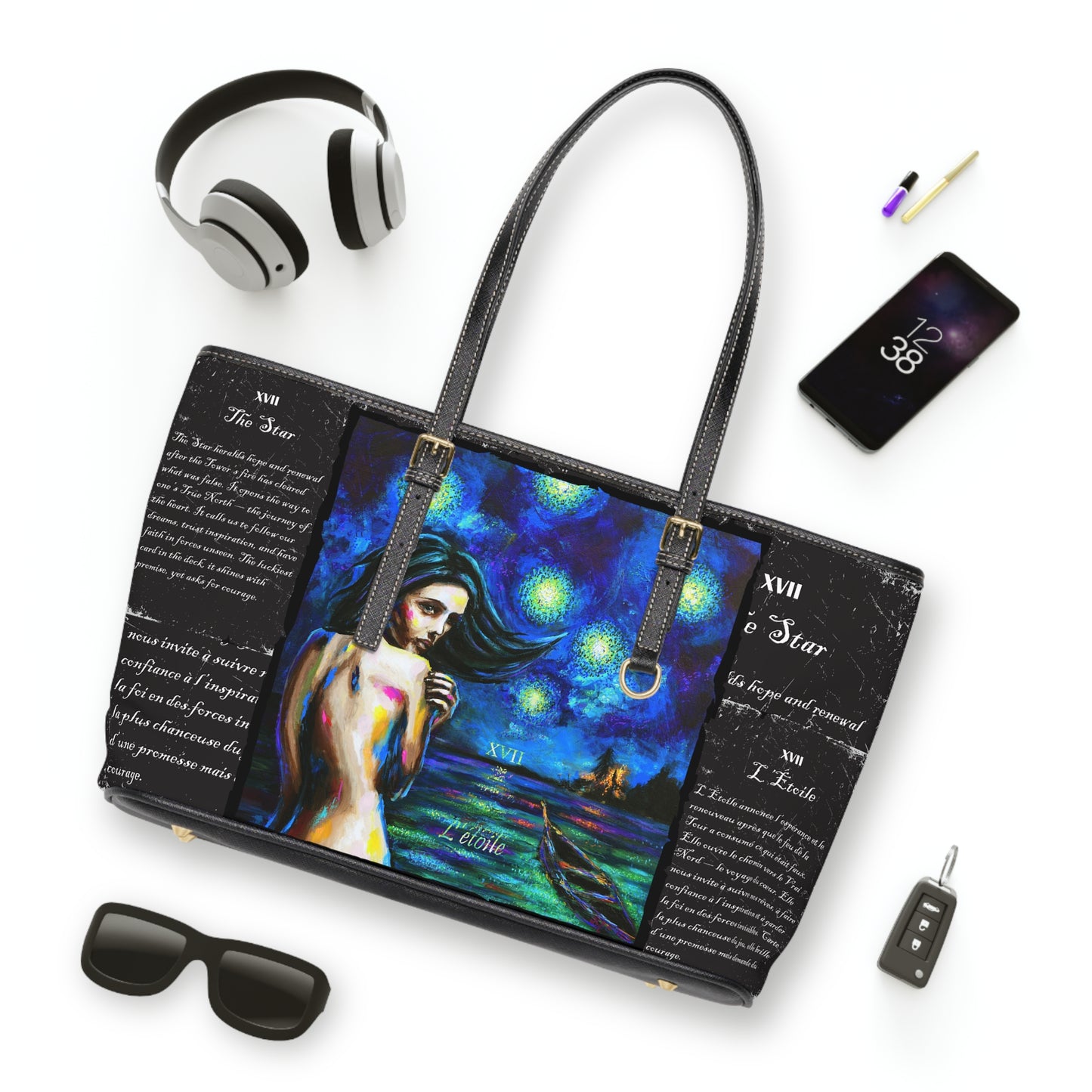 Star Tarot Card Inspired Pleather Bag