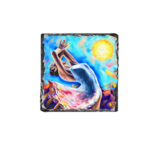 Light in the Desert Single Slate Coaster